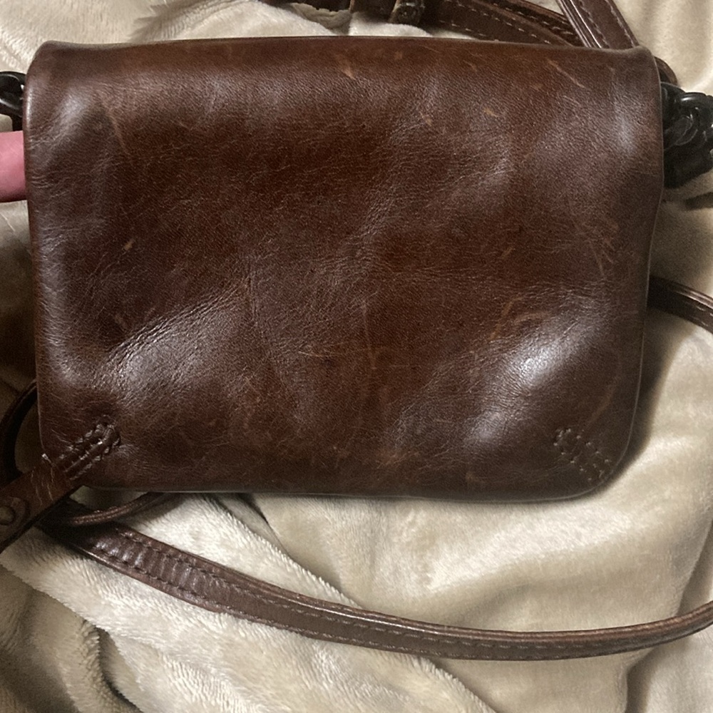 Frye Rich Brown Leather Crossbody Bag - Picture 2 of 7